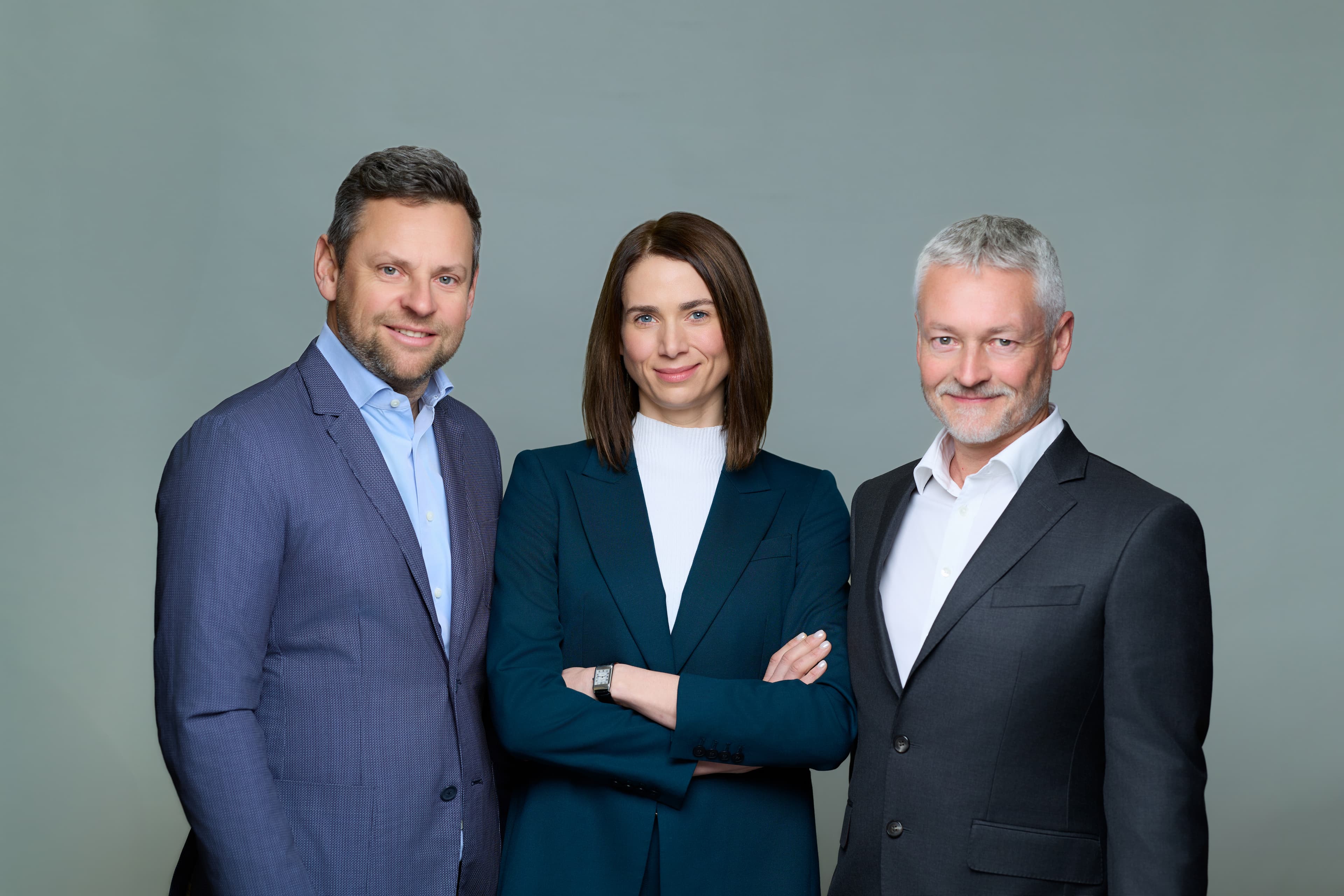 Pinion Insurance Co-Founders: Philip Vandoninck, Laura Baird, and Neil McConachie